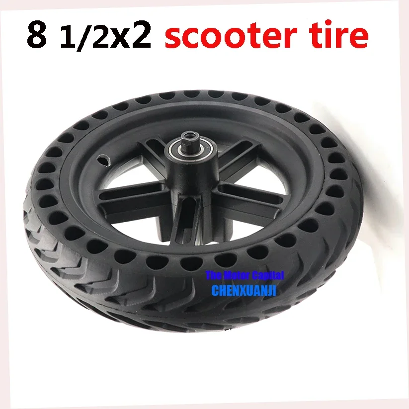 81/2X2wheel For Xiaomi Mijia M365 Scooter rear Wheels 8 1/2X2  Electric Skate Board 8.5 inch solid wheel alloy rims