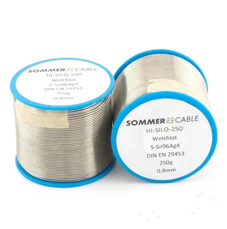 Germany Sommer Cable Hicon silver Solder Wire SILO-250 Lead-Free And Environmentally Friendly Containing 4% Silver And No Rosin