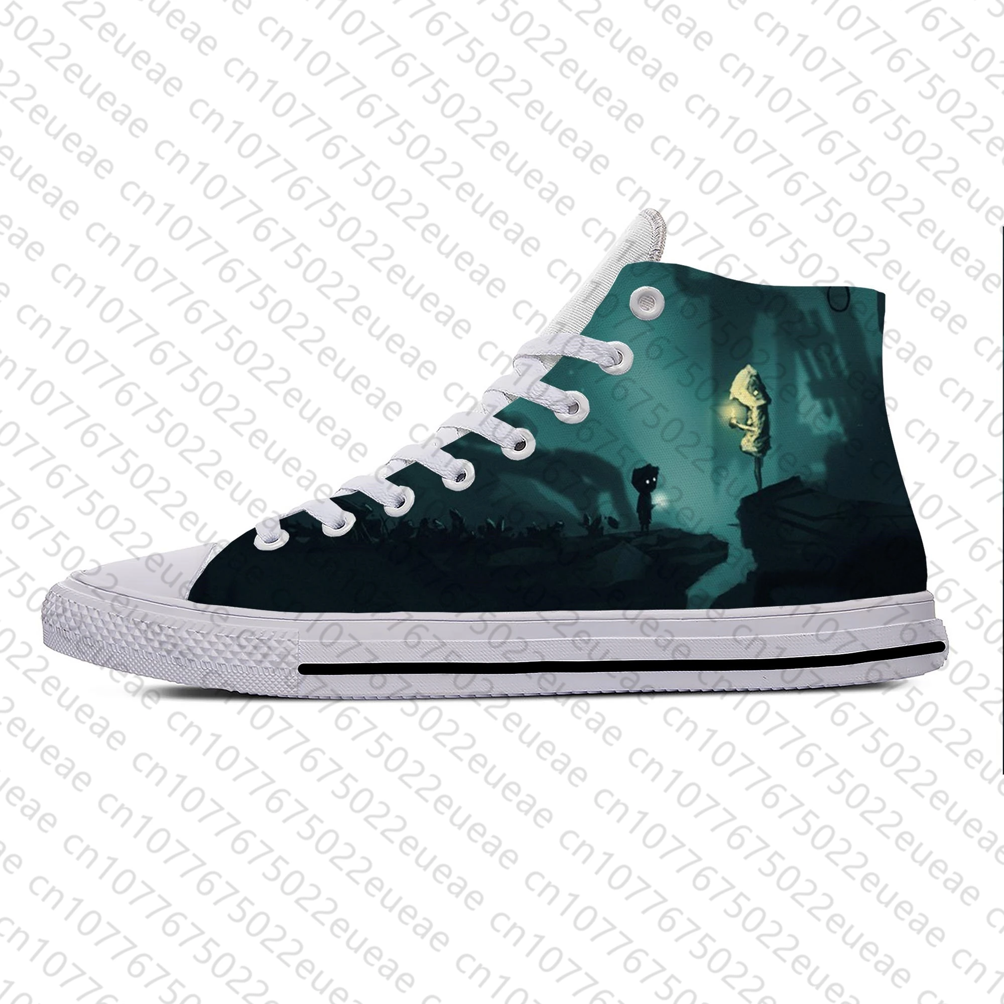 Anime Cartoon Game Little Nightmares Cool Fashion Casual Cloth Shoes High Top Lightweight Breathable 3D Print Men Women Sneakers