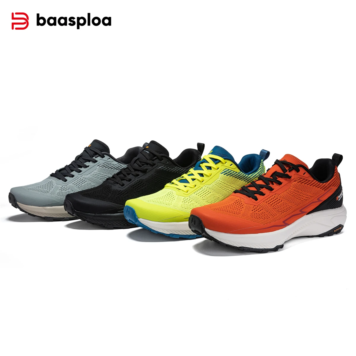 Baasploa Men Hiking Shoes 2025 Fashion New Comfort Wear Resistant Outdoor Shoes Men Breathable Mesh Casual Sneakers Climbing