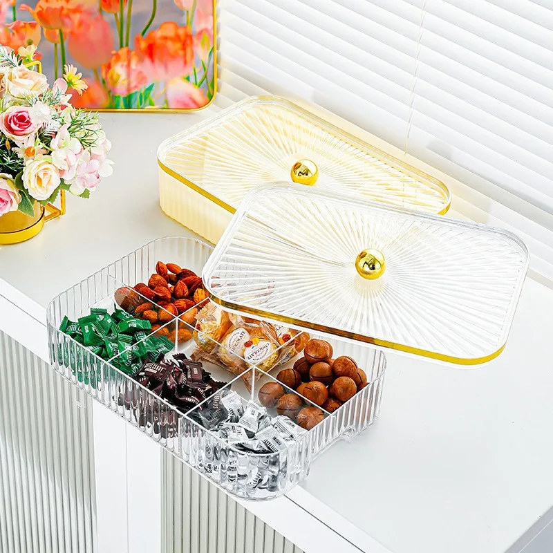 

High-End Exquisite Dry Fruit Storage Box High-Appearance Organizer For Home Living Room Coffee Table