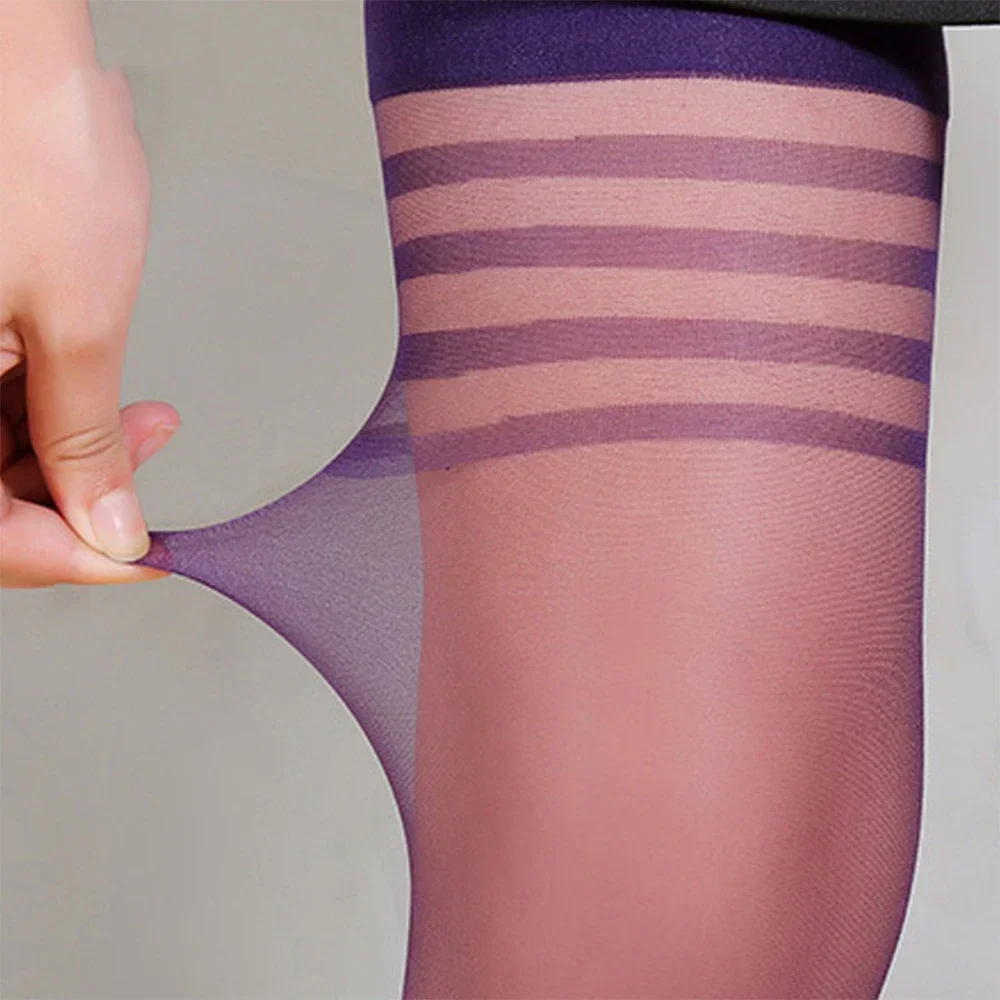 Socks Mens Stockings Polyester Sheer Soft Thigh High Transparent Ultral Thin Comfortable Elasticity High Quality