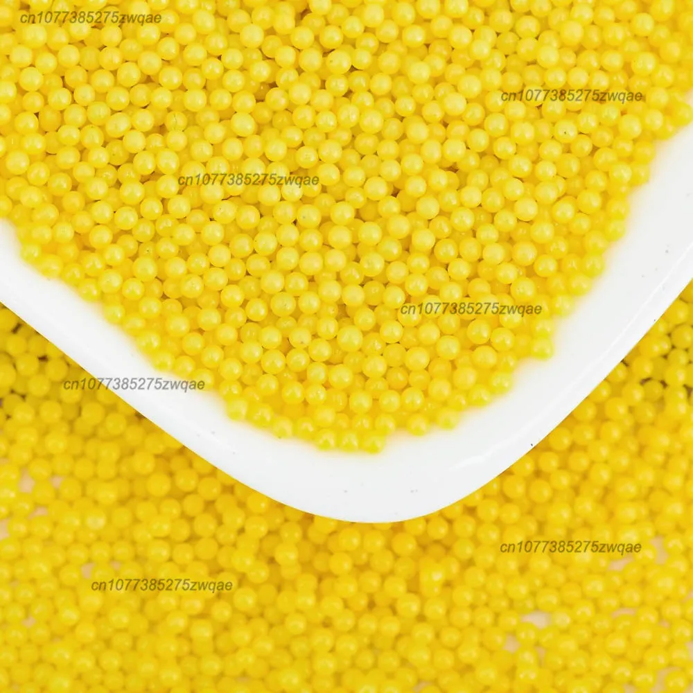 10000 قطعة 6 مللي متر حبة صلبة الصلبة الأصفر غير مسامية الاكريليك Diy بها بنفسك حبة مستديرة ملحق البلاستيك مسدس لعبة رصاصة