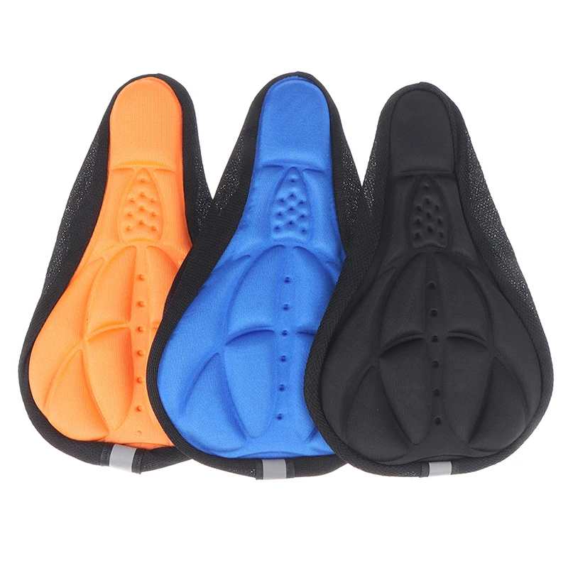 Soft 3D Padded Cycling Bicycle MTB Bike saddle Seat Cover Cushion Sponge Foam Comfortable saddles Mat Cushion Bicycle Accessory