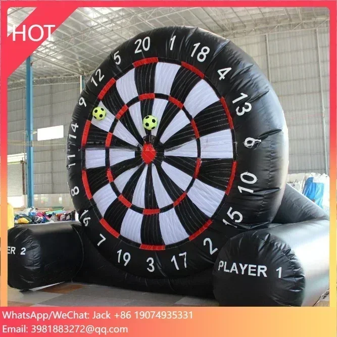

Factory Giant inflatable soccer dart sport game,inflatable football target darts board game for sale
