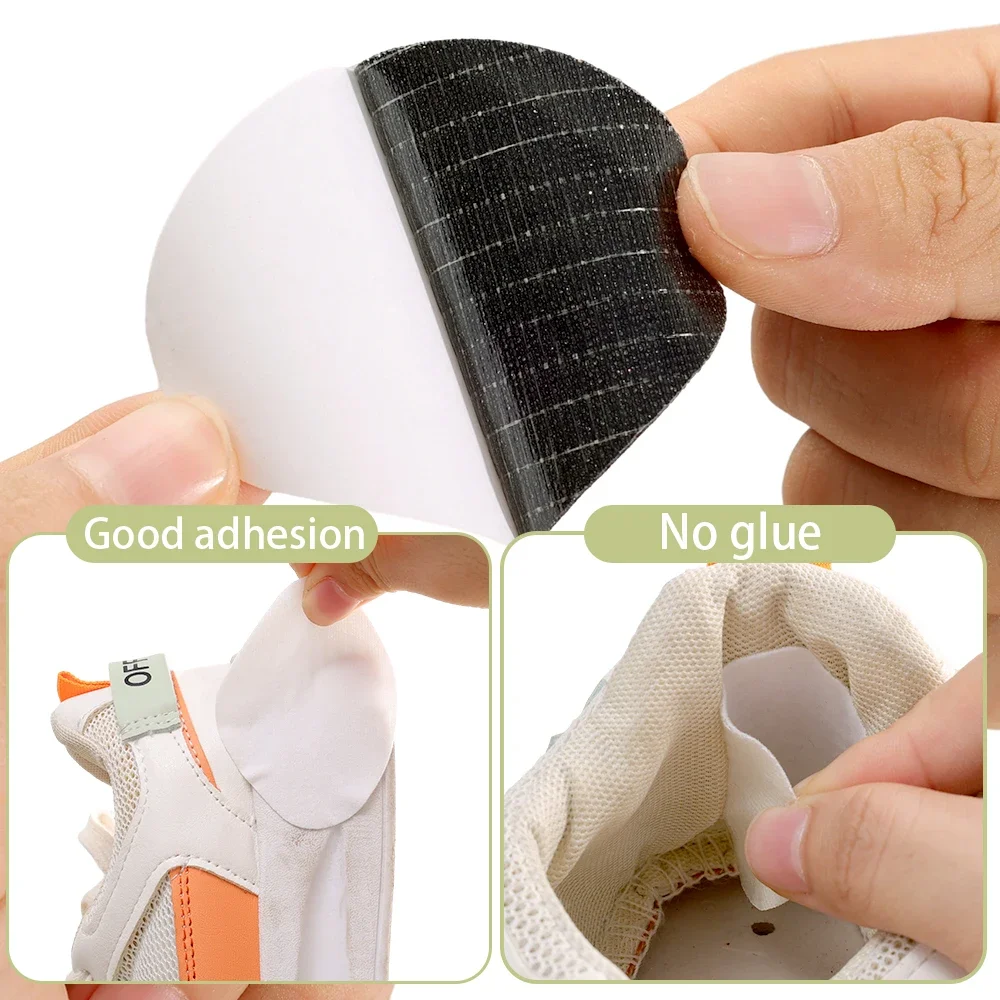 4pcs Sports Shoes Patches Vamp Repair Shoe Insoles Patch Sneakers Heel Protector Adhesive Patch Repair Heel Anti-wear Heel Pads