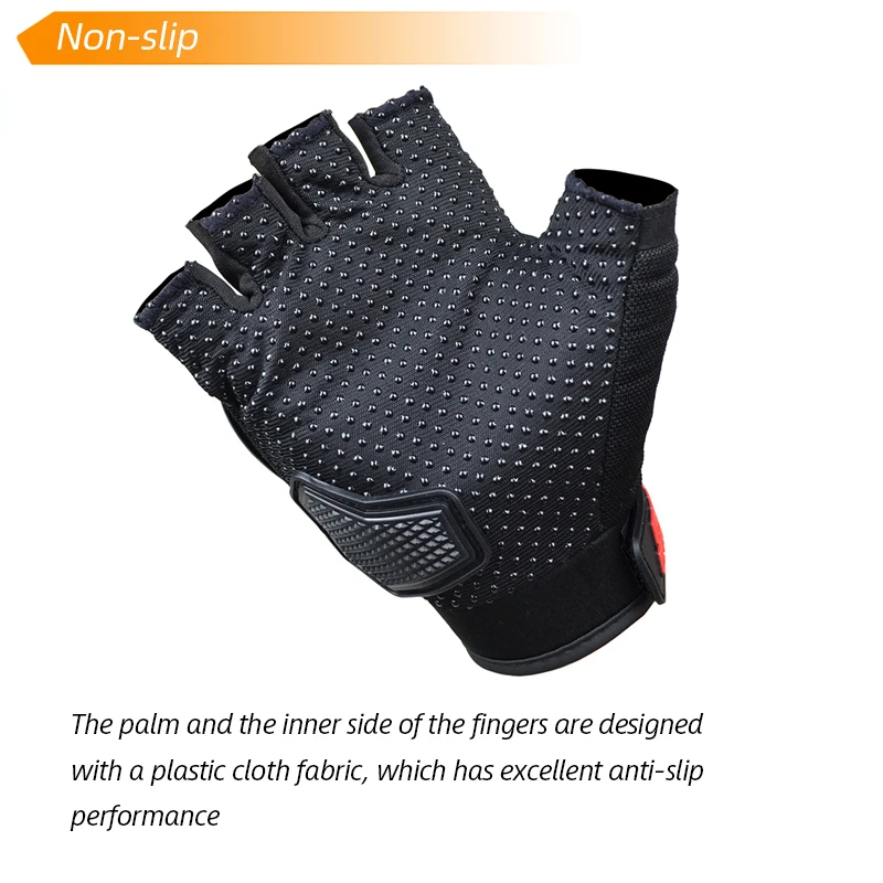 Summer Motorcycle Cycling Half Finger Gloves Touchscreen Motocross Gloves Comfortable Breathable Motorbike Gloves Wear-resistant