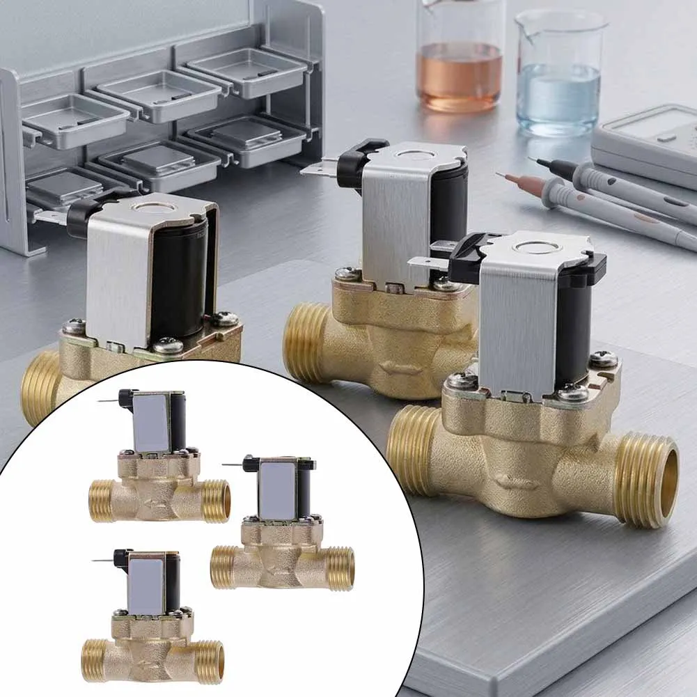 Copper 4-Way Solenoid Valve with Fast-Acting Thermostatic Core for Maintaining Target Outlet Temperature in Solar Circuits