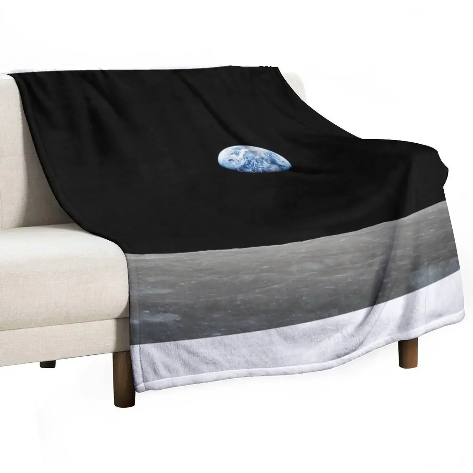 

Earthrise - Apollo 8 Throw Blanket Blankets For Sofas Beautifuls Retros bed plaid Blankets