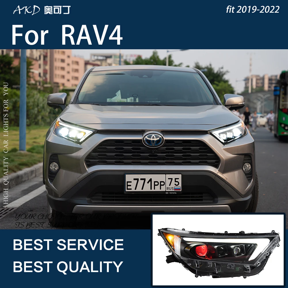 Luci per Auto per RAV4 RAV 4 2019-2023 LED Auto fari assemblaggio aggiornamento lampada di segnale dinamico proiettore obiettivo strumento accessori