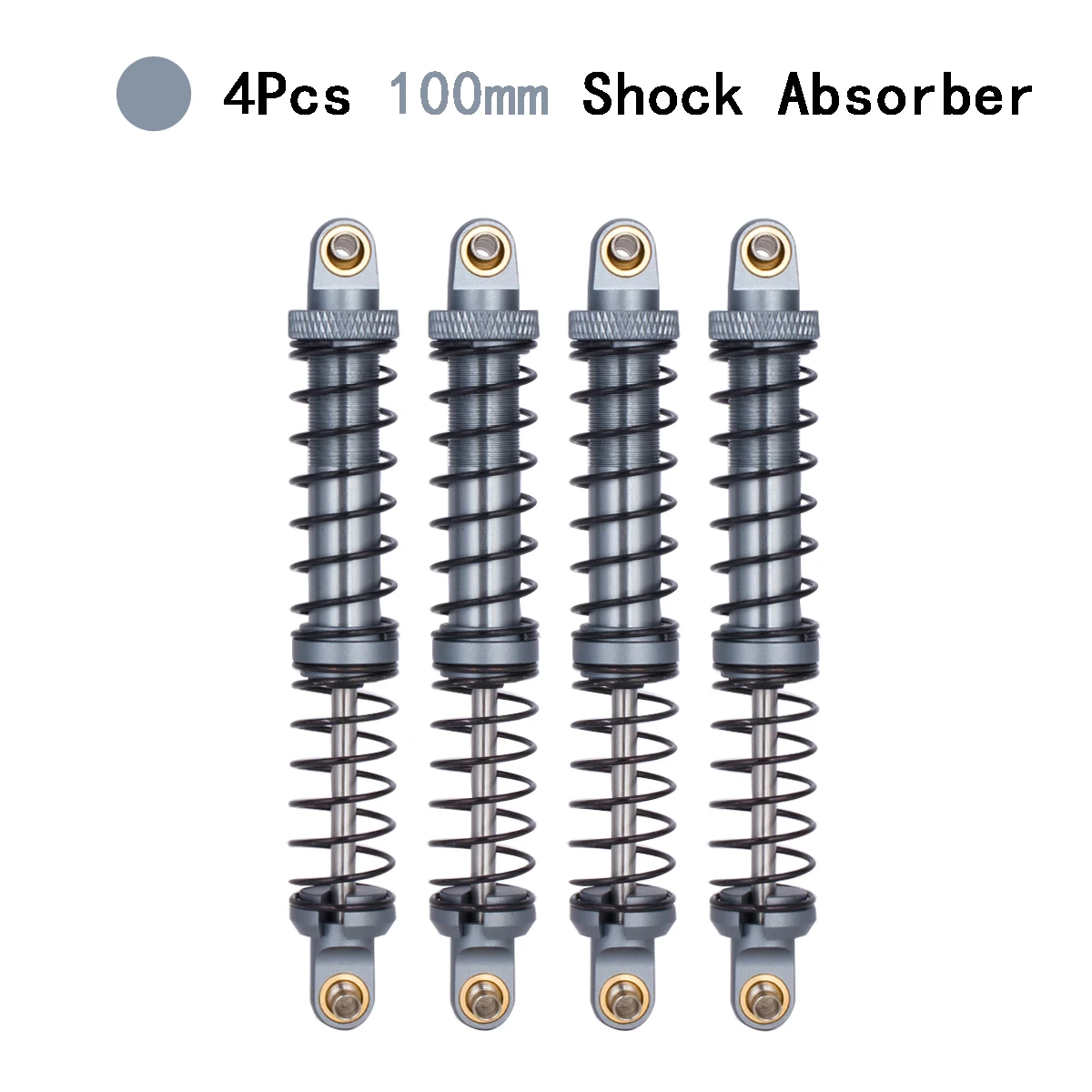 4 STUKS 70mm 80mm 90mm 100mm 110mm 120mm Verstelbare Schokdemper Olie Demper Voor 1/10 RC Crawler Auto TRX4 Axiale SCX10 AXI03007 D90