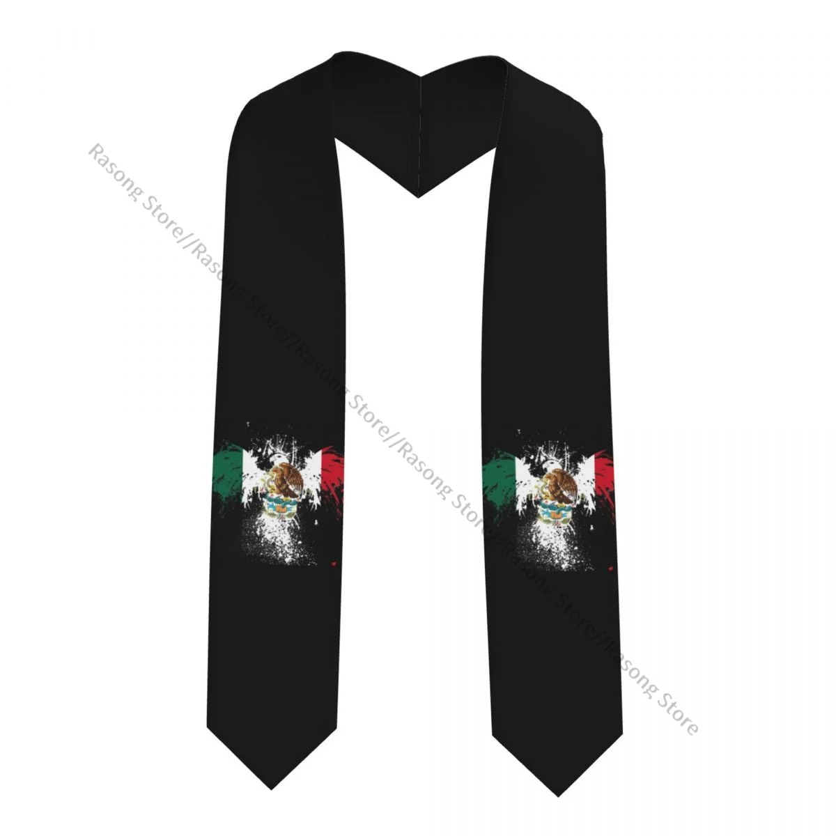 Mexico Flag Eagle Unisex Adult Graduation Stole Shawl for Academic Commencements Celebration Uniform