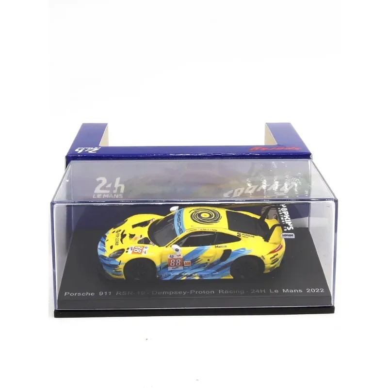 Spark 1/64 2022 Le Mans Endurance Porsche Diecast modello statico di simulazione in lega, giocattoli da collezione per bambini, regali per bambini.