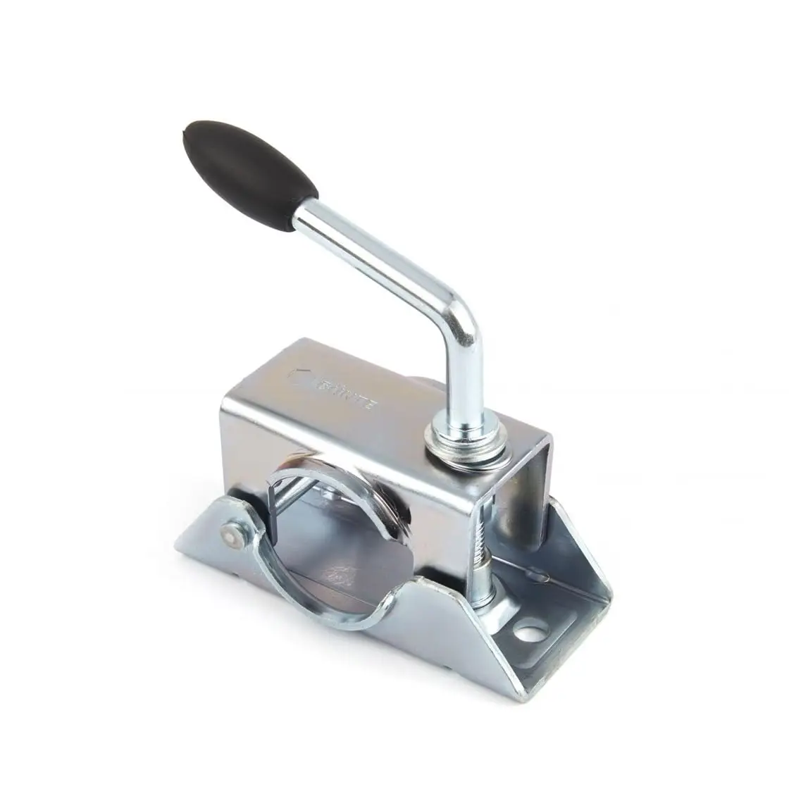 Clamp Split Fixing Bracket Trailer Jack Wheel Split Clamp Prop Stand Support Mount For 48mm/1.89in Pipe Diameter