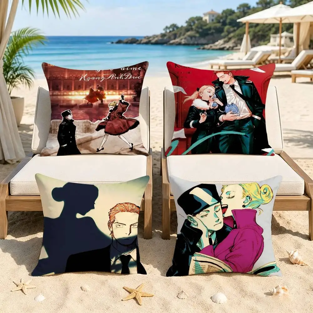 Emma X Aleksander Veil Manga    Pillow Anime Pillow Sofa Bed Head Pillow Cover Cushion Cover Fashion