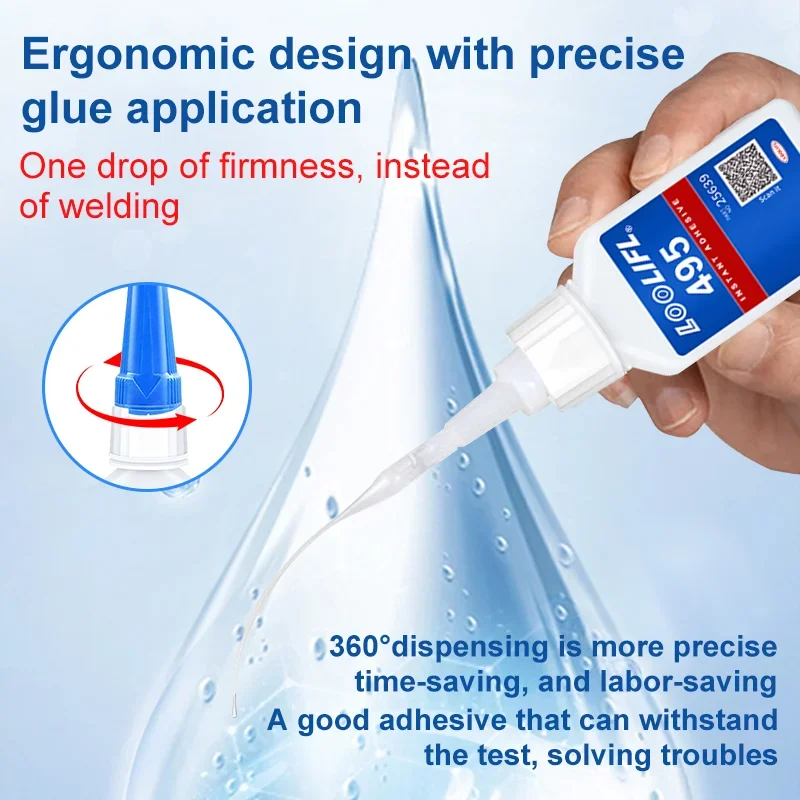 Superlijm Universele vloeistof 20 g - Sneldrogende heldere CA-lijm voor metaal, kunststof, hout, keramiek, glas en doe-het-zelfreparaties Gemakkelijk te gebruiken