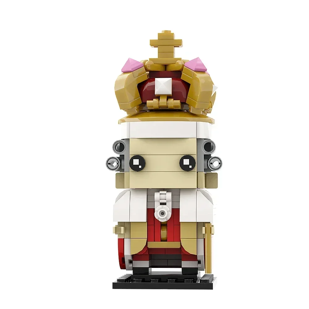 

Экшн-фигурки Moc King George III Brickheadz, креативная модель, набор строительных блоков, игрушки для детей, подарки на день рождения