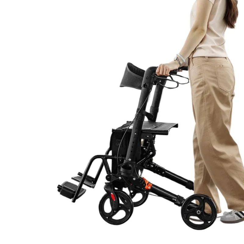 

Elderly walking walker with wheel rehabilitation training equipment