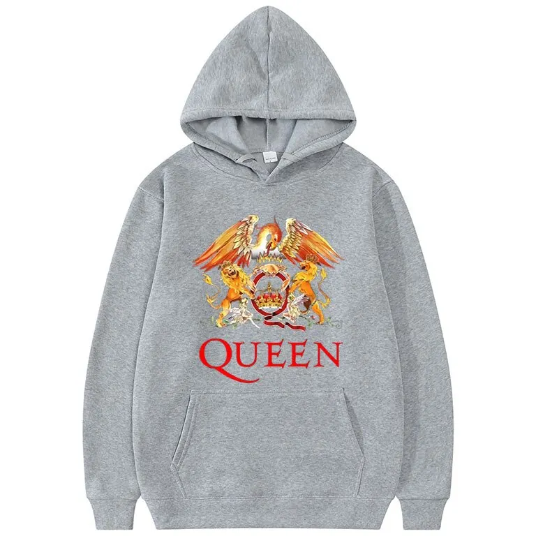 Hoodies Queen Rock Band Printed Sweatshirt Men Women Fashion Oversized Sweatshirts Hoodie  Harajuku Unisex Clothing Coat