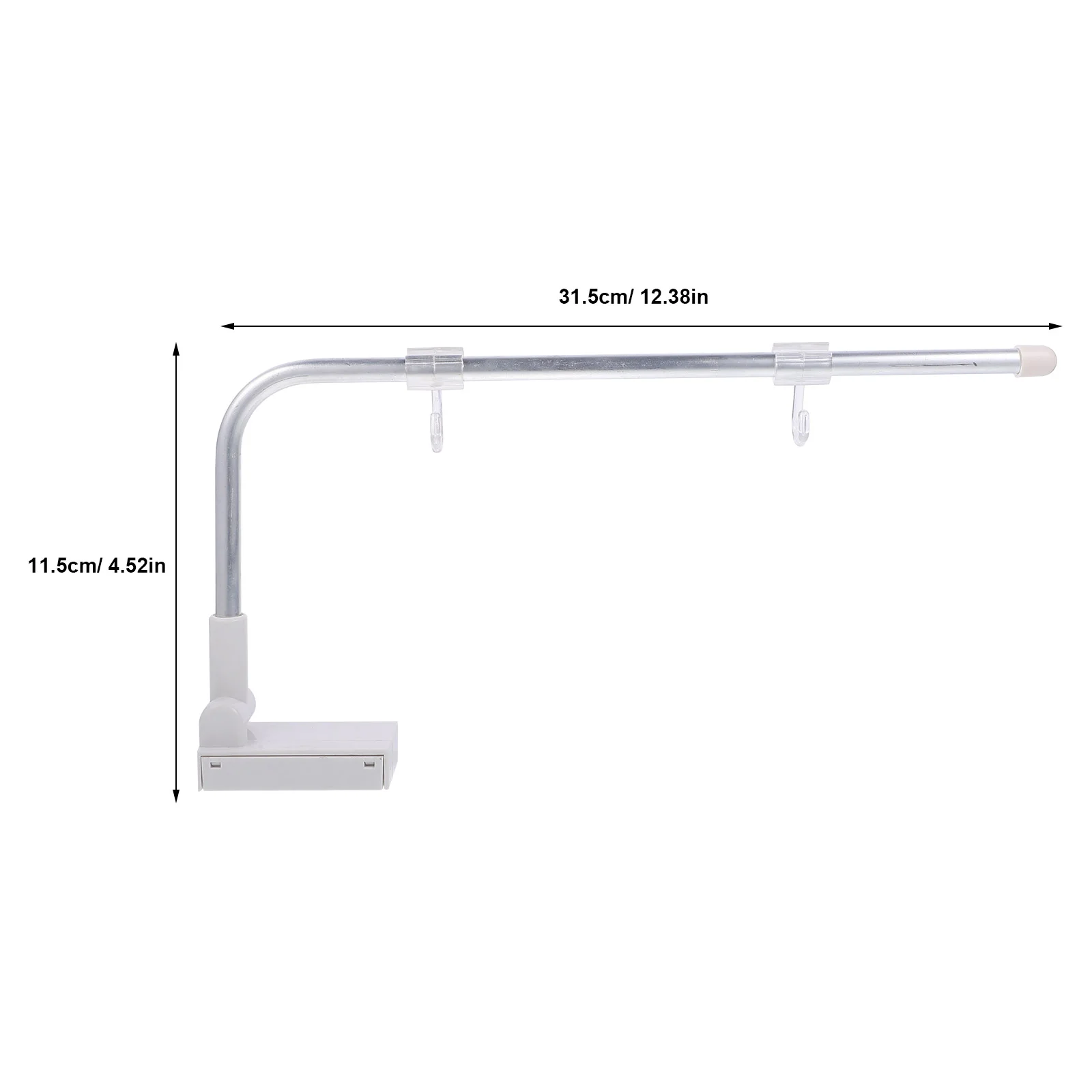Magnetic Sign Holder Bracket Base Shopping Mall Sign Display Rod L Shaped Price Tag Labels Display Holder Magnet Flag Show Stand