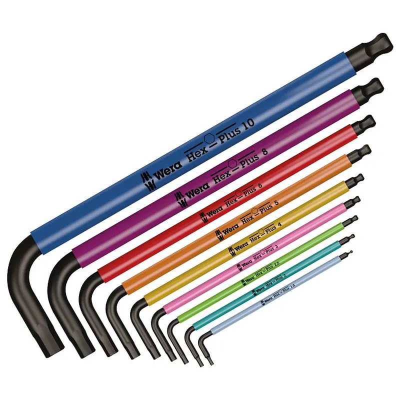 Imagem -02 - Wera-laser Preto Chave Hex 950 Spkl hf Bola Estendida Cabeça Hexágono l Wrench Range 1.510 mm Alta Qualidade e Durável Manga de Cor