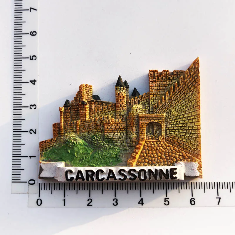 Karlsson Architecture Fridge Magnet Cultural Landscape Message Stickers Tourism Souvenir Resin Craft Decorations