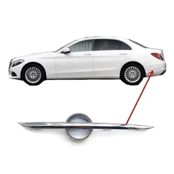 Rear bumper chrome decorative strip For Mercedes Benz C Class W205 2014-2018