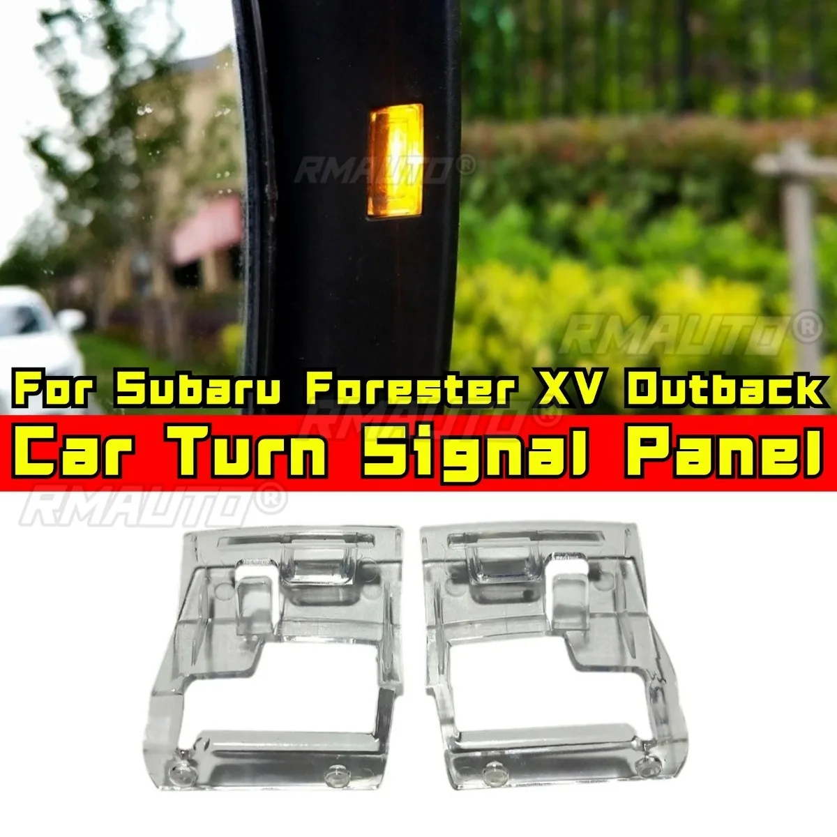 

Rearview Mirror Turn Signal Assist Light For Subaru Forester XV Outback Plastic Glitter Reverse Light Modification Tunning