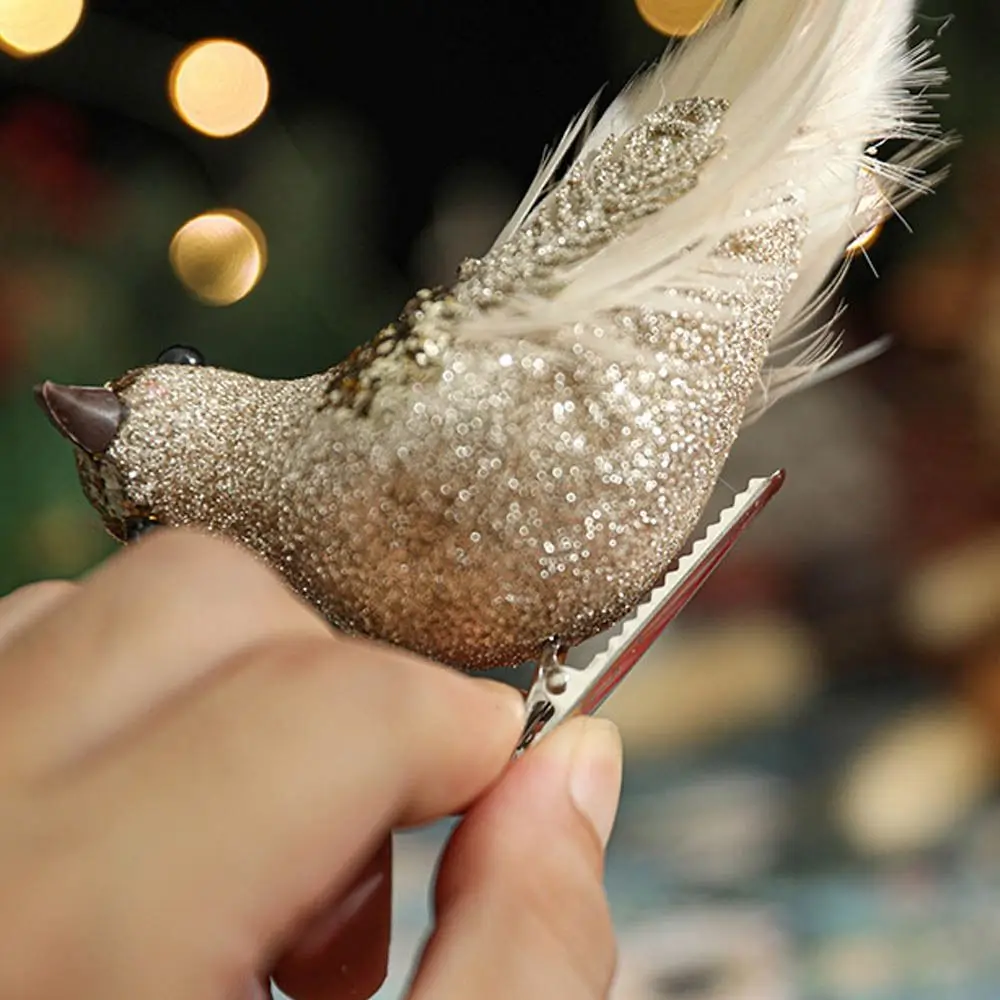 

Colorful Foam Christmas Birds Ornament Artificial Simulated Bird Pendant Handmade Birds Christmas Tree Decoration Christmas
