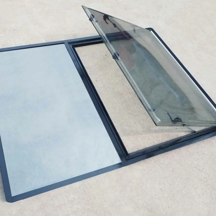 Fixed Glass Window With Extrapolation For RV Cars One Whole Window With Under And Upper Features