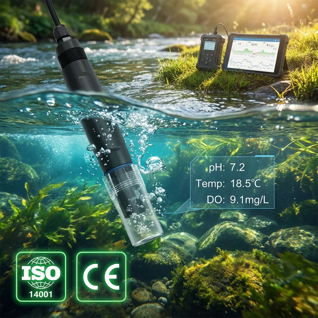 Digital RS485 Modbus RTU Online IP68 Waterproof Data Center Liquid Cooling System CDU Coolant Distribution Unit Probe ph Sensor