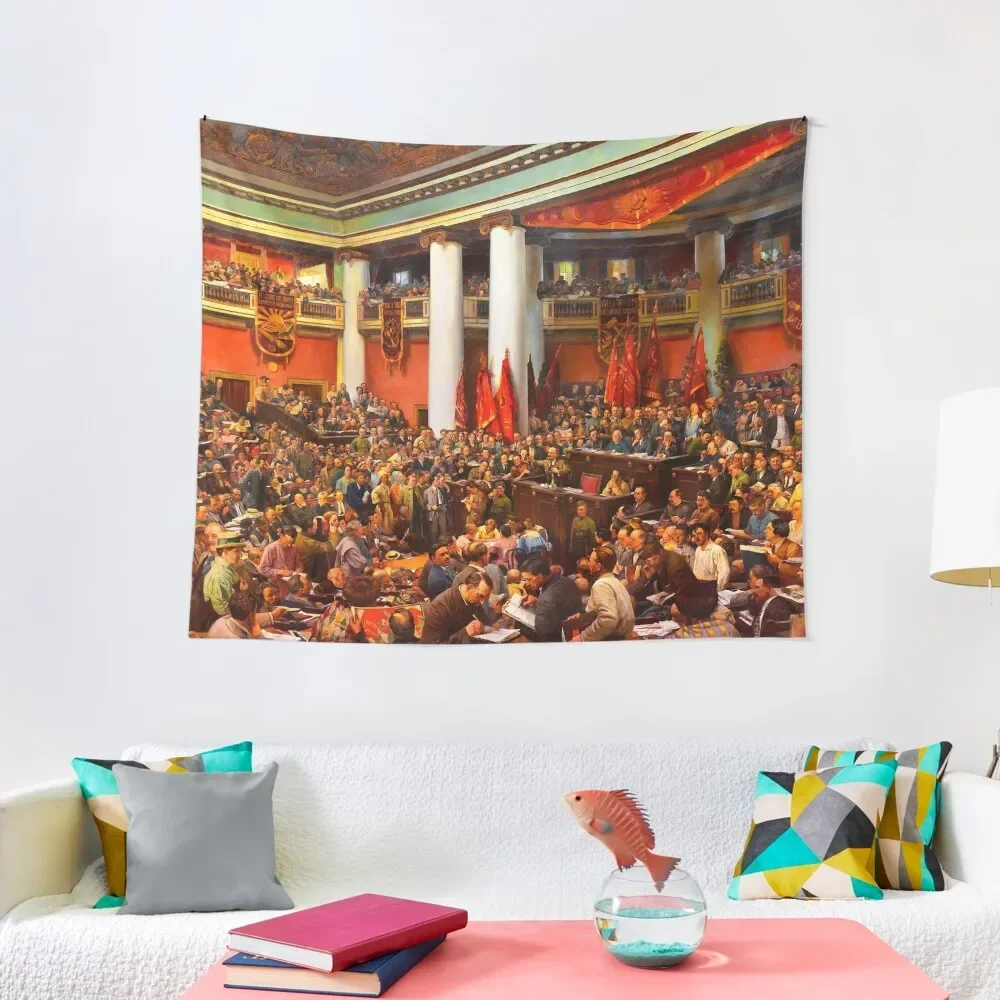 

Second Congress of the Comintern Tapestry Hanging Wall Mushroom Wall Hanging Wall Tapestry