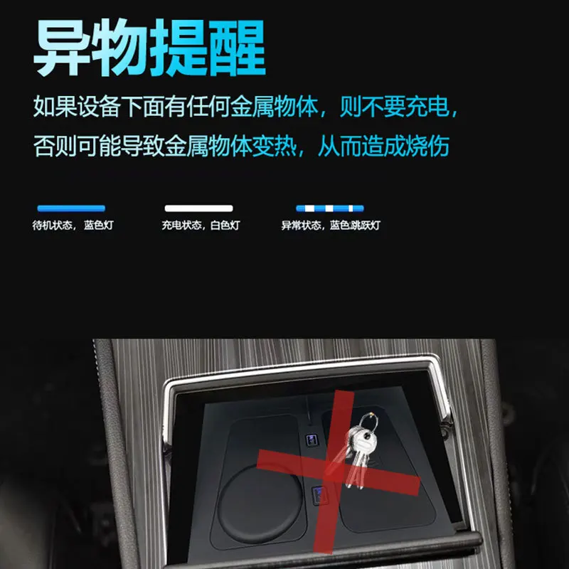 For Toyota Sienna 2022 2023 2024 Car Wireless Charger Center Console 15W Double Fast Charging Pad Mobile Phone Holder Accessorie - view 4