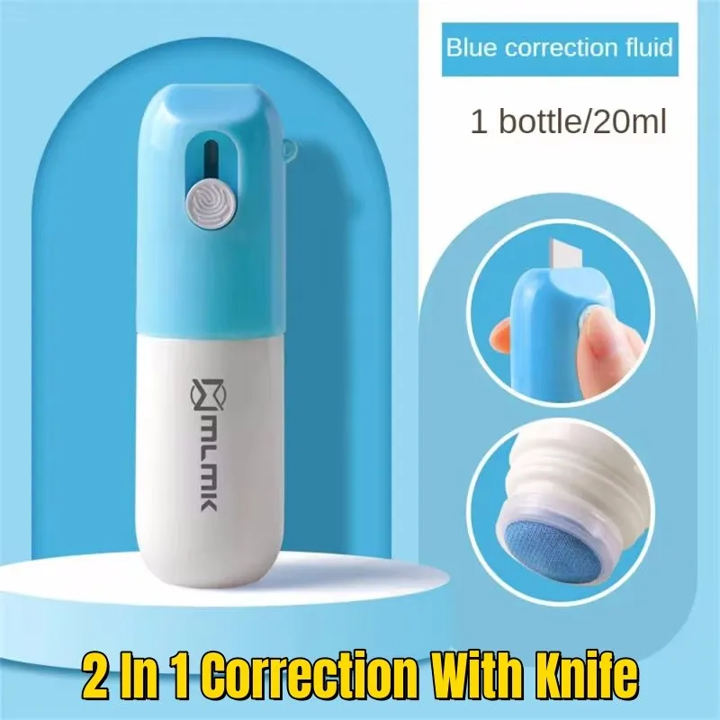 10/20ML Thermal Paper Easer Mail Opener 2 In 1 Correction With Knife Anti Peep Identity Information Privacy Protector Eraser