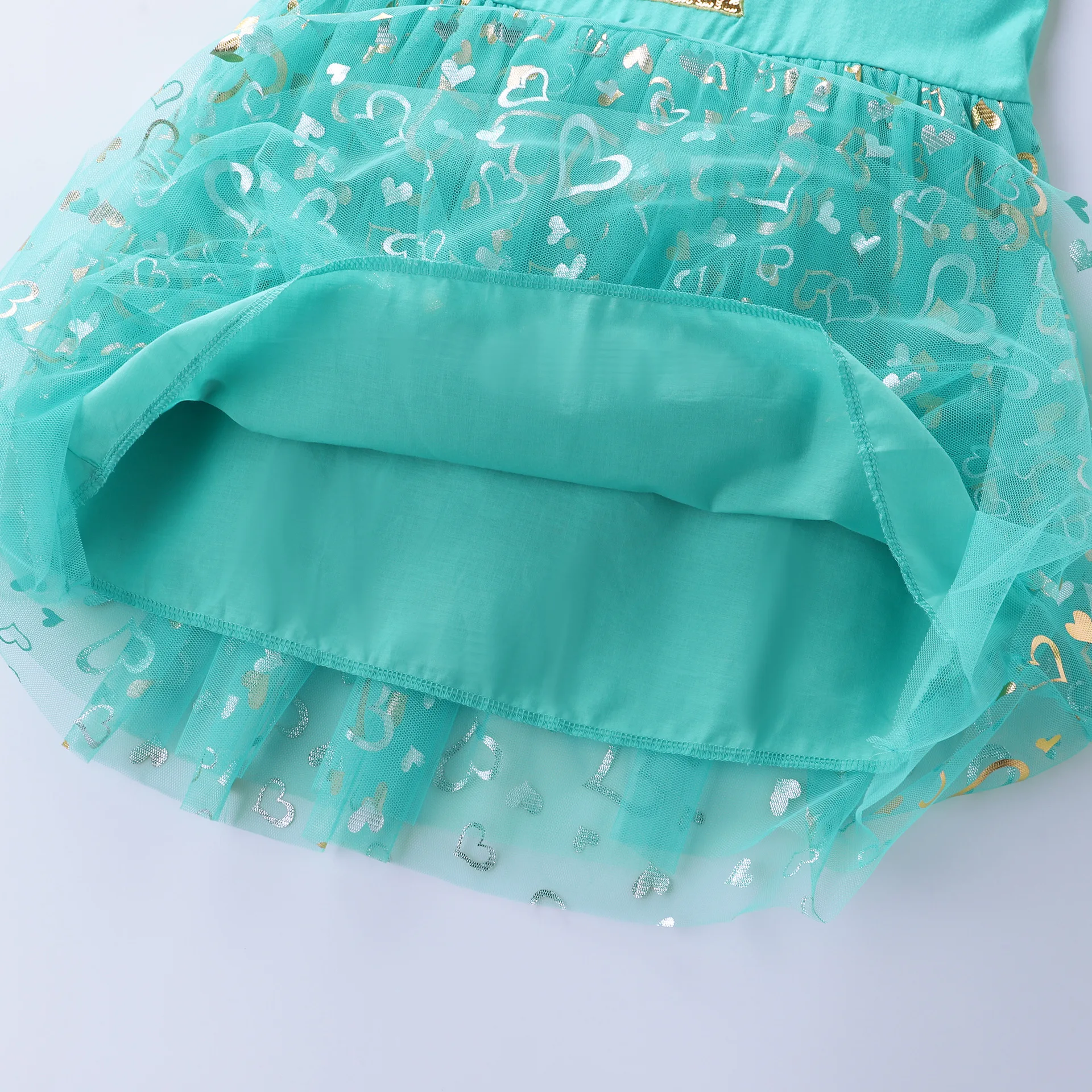Einhorn kleid für Mädchen: neues ärmelloses besticktes Party kleid für Kinder im Frühjahr/Sommer sh1696 – Detail 19