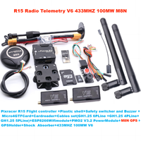 PIXRACER R15 Autopilot Xracer PX4 Pixhawk Flight Controller M8N/M9N/M10 GPS Radio Telemetry V6 Set RC Quadcopter Ardupilot