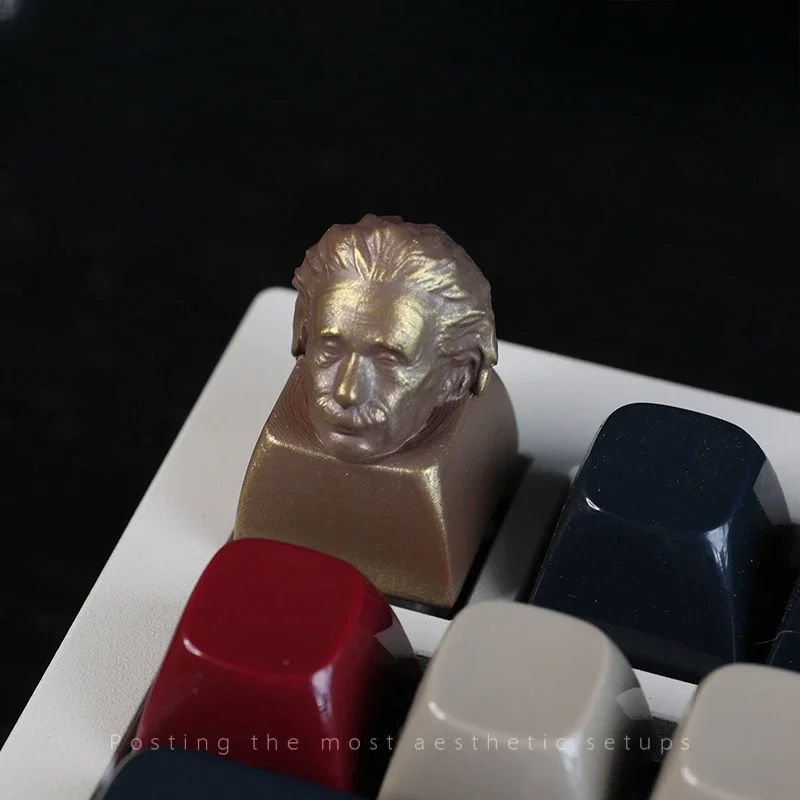 

Personalized three-dimensional keycaps Einstein creative single resin customized mechanical keycaps