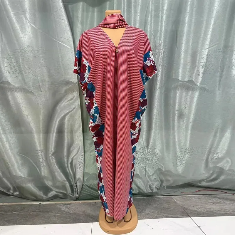

Elegant V-neck Robe Muslim Wedding Evening Gown plus Size African Party Long Dress for Women Fashion 2026 New Print