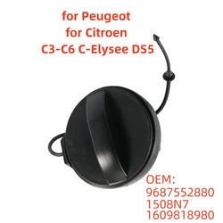 9687552880 for Peugeot for Citroen C3 C-Elysee C5 C6 DS5 Car Oil Fuel Tank Cap Cover 1609818980