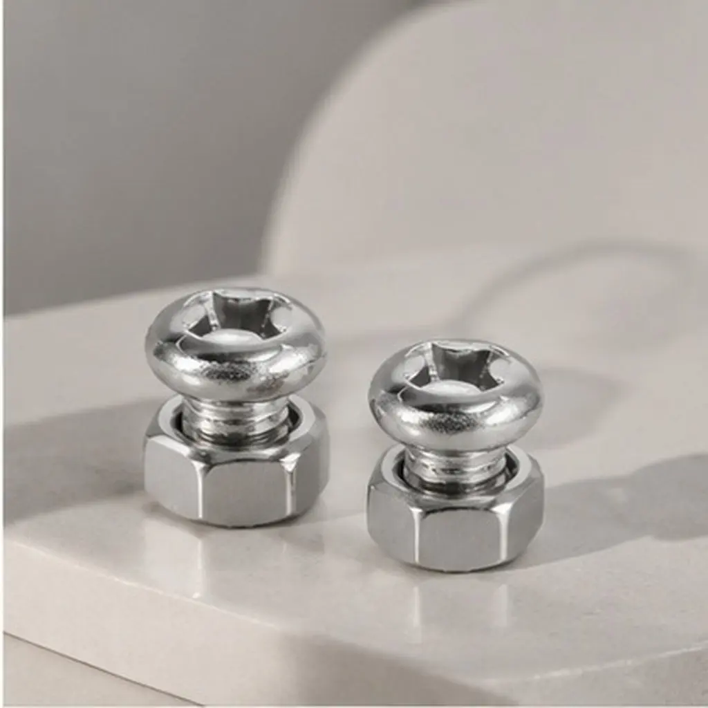 Stainless Steel Pot Handle Screws PM5x10mm – 2 Sets for Stockpot, Frying Pan, Wok & Saucepan