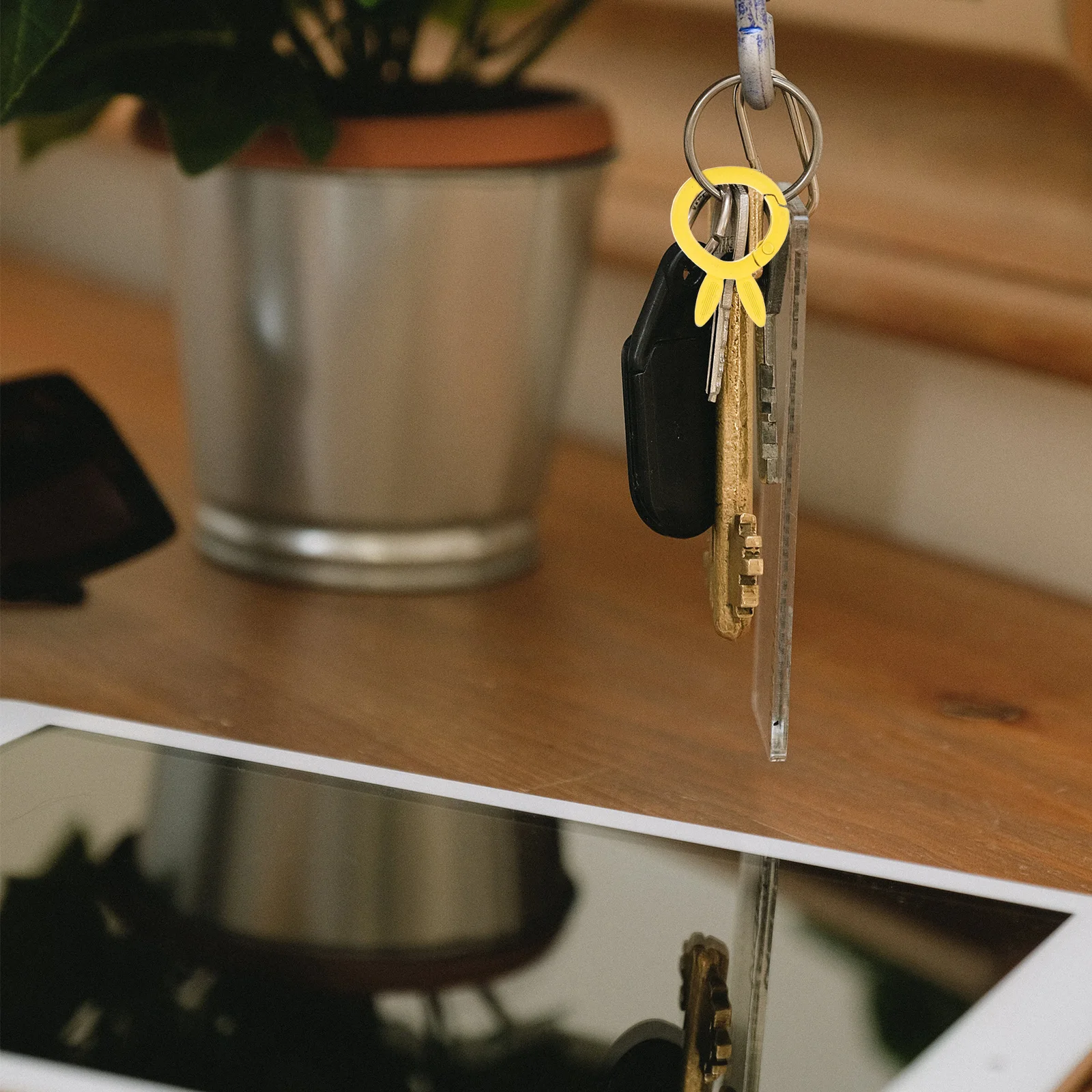 

10 шт. C y цветной брелок с кроликом, аксессуары «сделай сам», металлические маленькие кольца для брелков, поделки, разрезные кольца, кольца для ключей, крючки