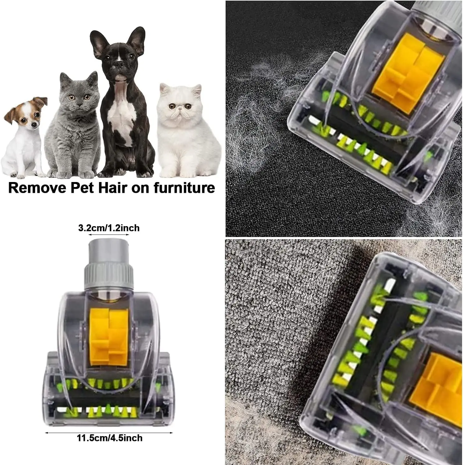 أداة تحويل فرشاة تربو فارغة لفرشاة Miele Haier Rowenta Electrolux لإزالة شعر الحيوانات الأليفة استبدال فرشاة إزالة الغبار #2