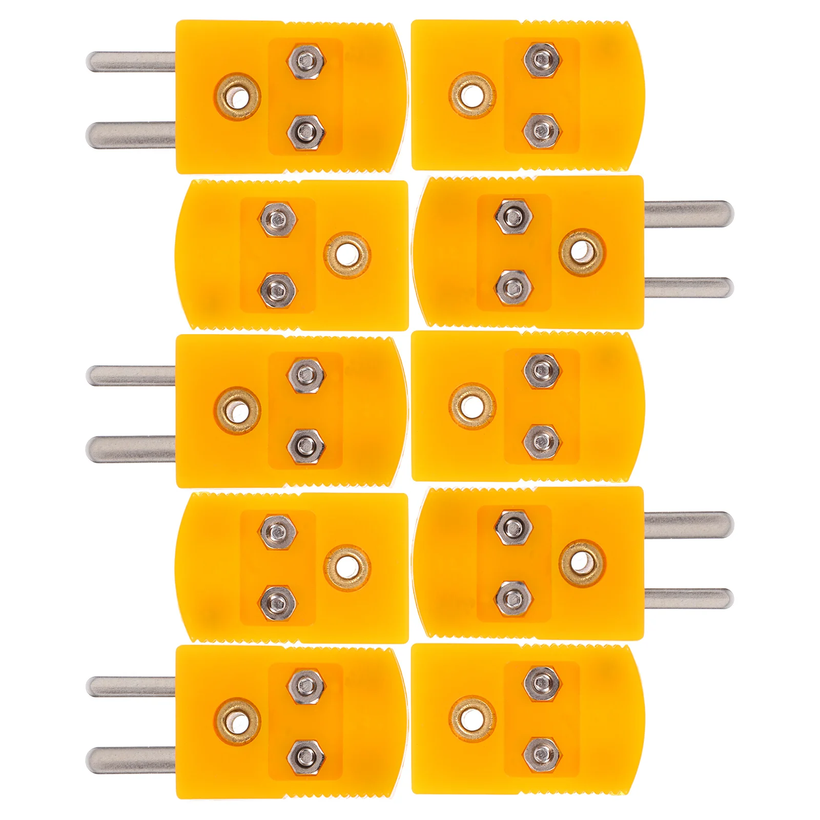 

5Pairs K Type Thermocouple Wire Connector Compact Design Secure Fit Socket Plug for Laboratory Testing Devices