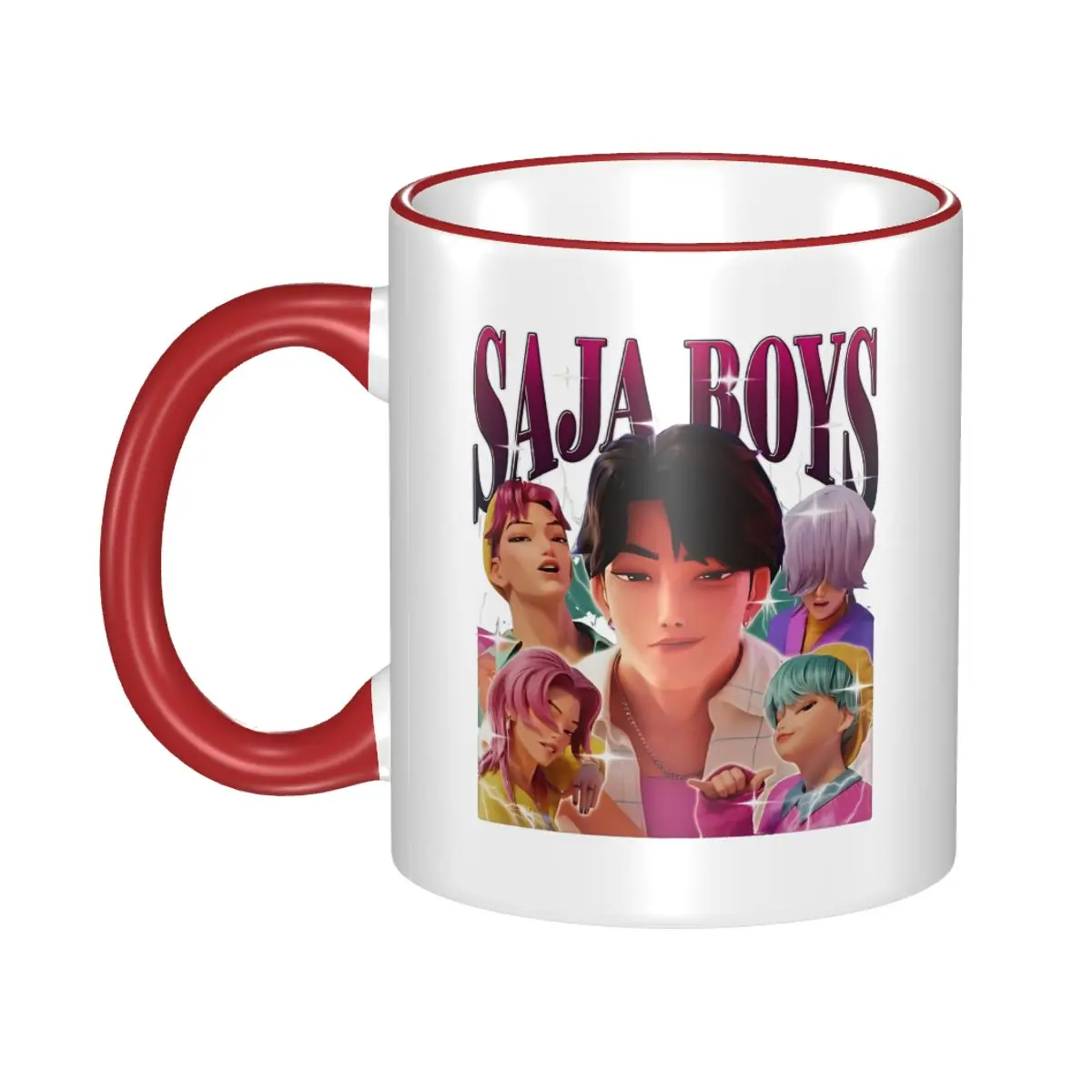 

Funny Saja Boys KPop Demon Hunters 90s Aesthetic Coffee Cup Room Mug