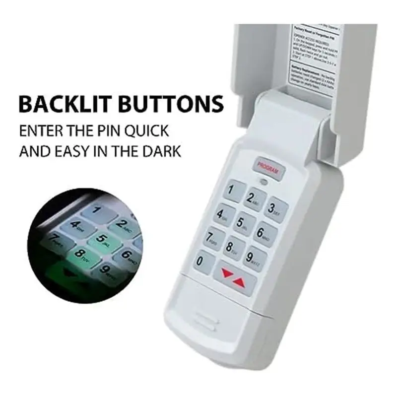 Wireless Garage Door Remote Garage Keypad Fits For Genie Intellicode Older Models GWKP, GWK-IC, ACSDG, ACSDA1-New view 5