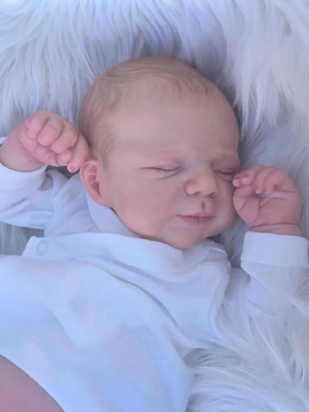 Cokela 20 بوصة/50 سنتيمتر كامل الجسم عيون مغلقة لولو تولد من جديد دمية طفل مع الشعر الجذور نابض بالحياة الوليد بيبي بوي أو فتاة للاختيار #3