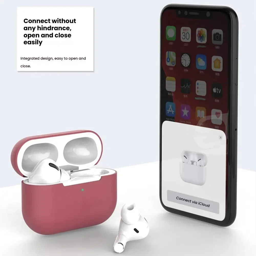 Silicone Case for Apple AirPods Pro 2 Pro2 Cases Wireless Earphone Cover Protect Sleeve Shockproof Covers Headphone Accessories - view 2