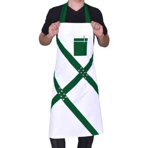 Medusa Forma Bib Apron Master Chef-Barista-Cook-Barber-Tattoo-Kitchen-Chef Waiter Apron green