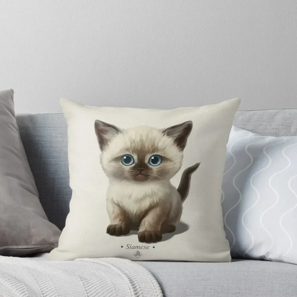 

Cataclysm- Siamese Kitten Classic Throw Pillow Pillow Case Christmas Elastic Cover For Sofa Christmas Cushion For Home pillow