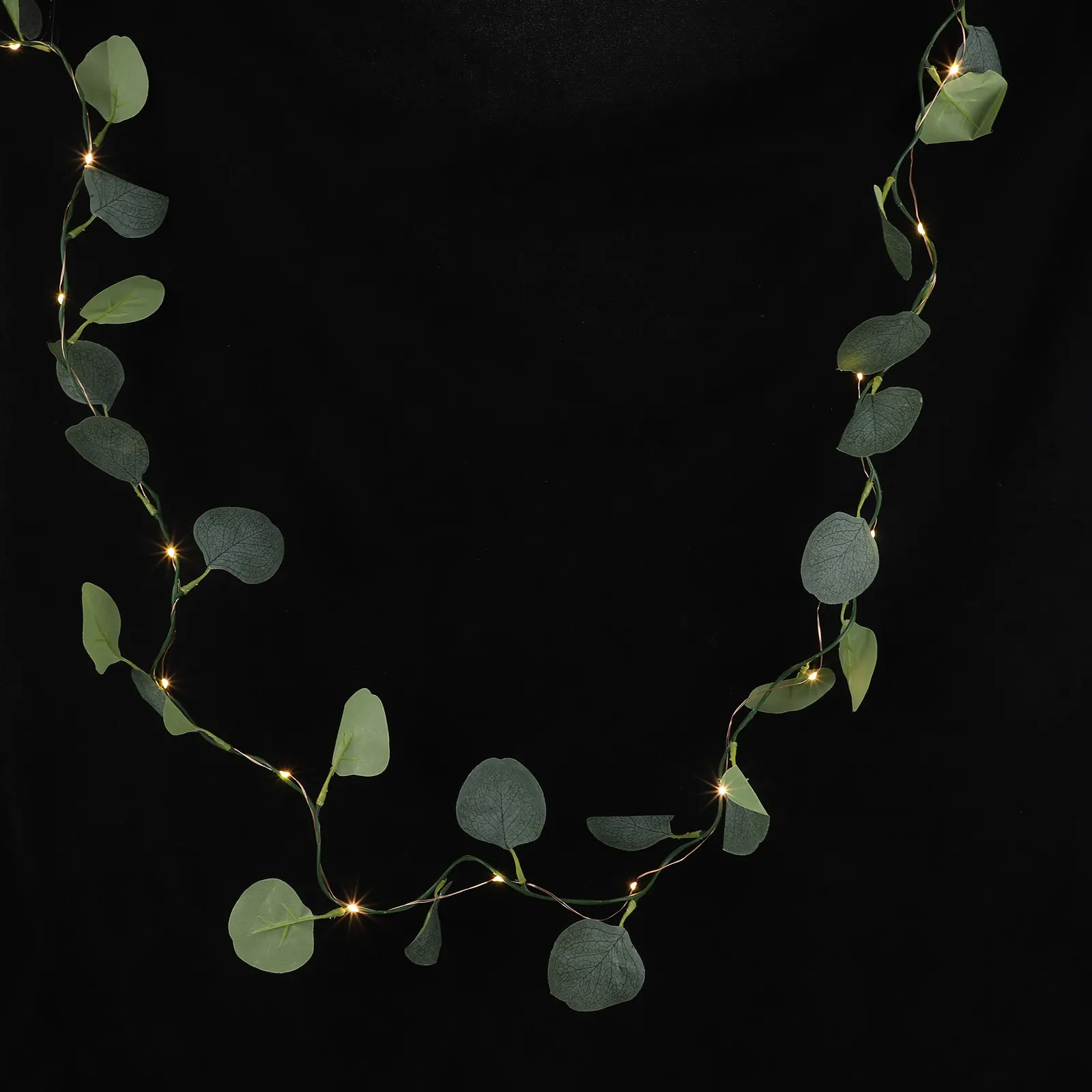 

20 светодиодных гирлянд с искусственной эвкалиптовой лозой для декора на Рождество, День Благодарения, свадьбу, вечеринку, украшения комнаты
